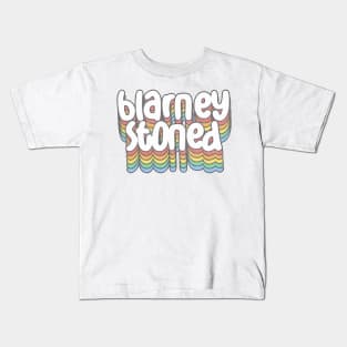 Blarney Stoned / Funny Irish Pride Retro Design Kids T-Shirt